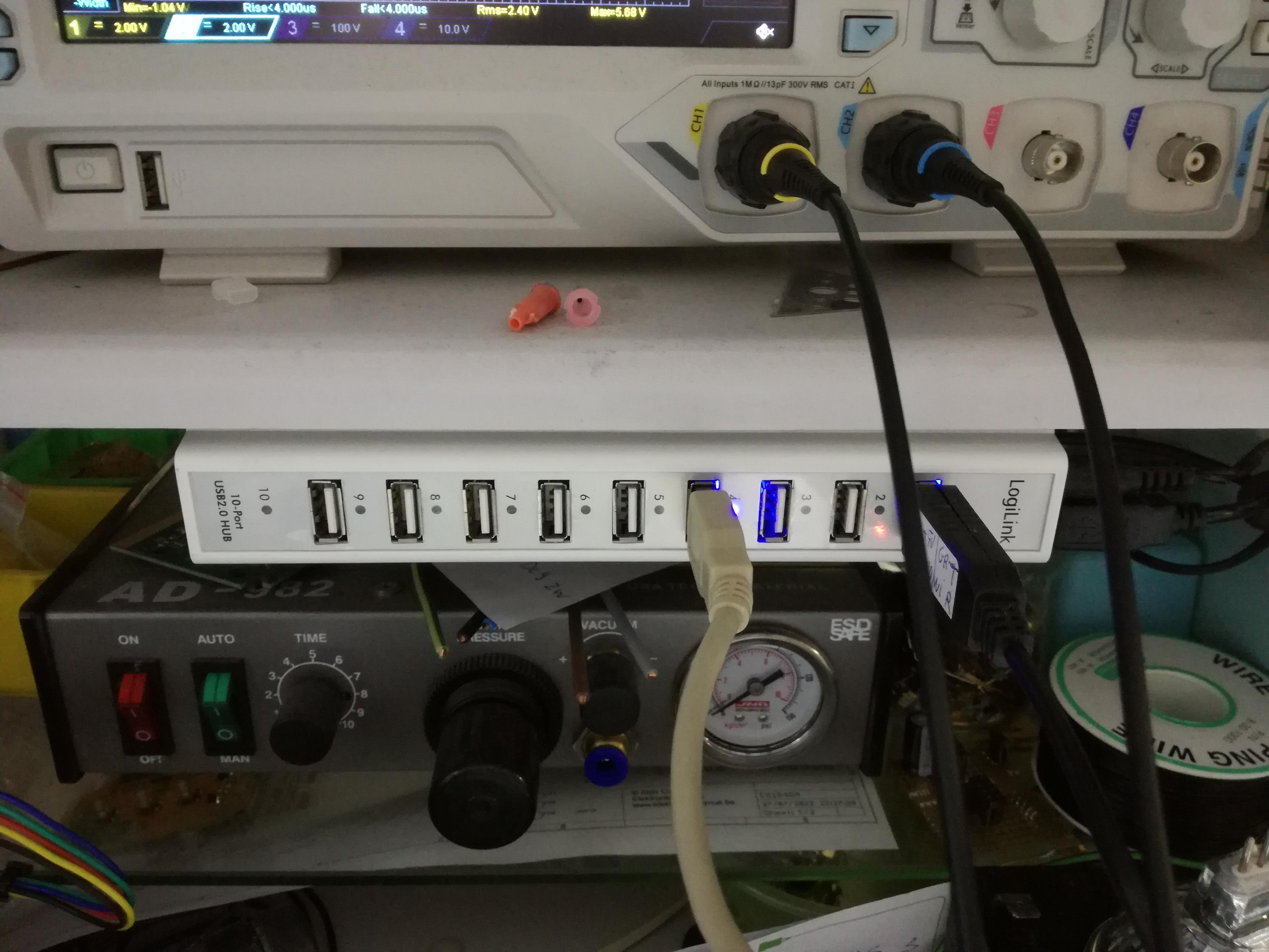 10 port USB Hub mount