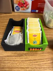 Simple Tea holder and "DECAF" plate