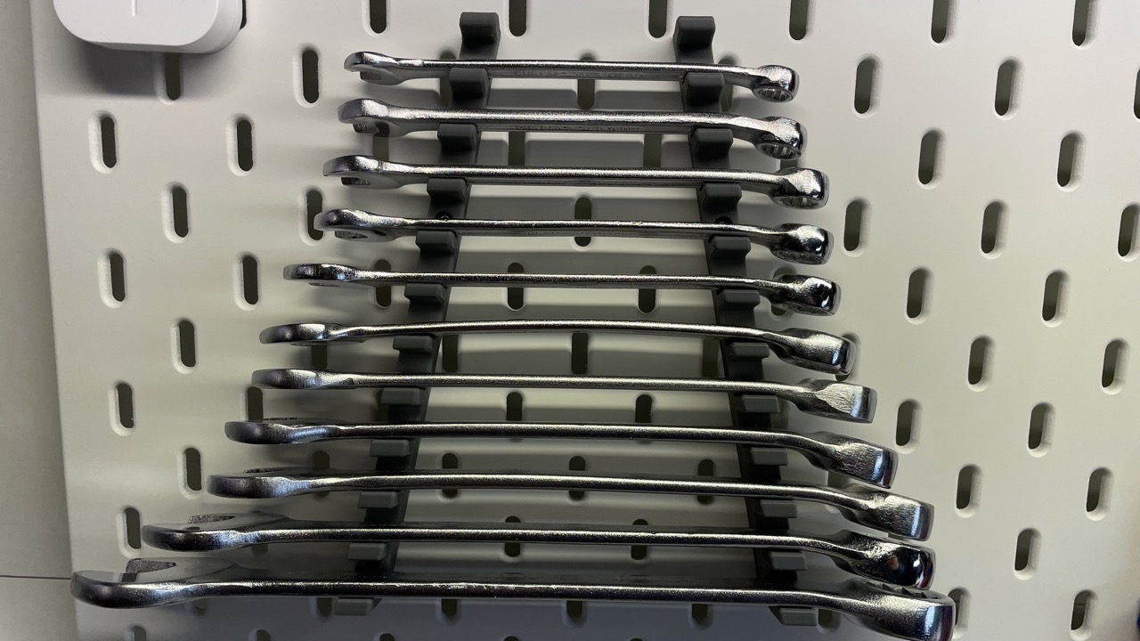 Wrench hoder for IKEA SKÅDIS