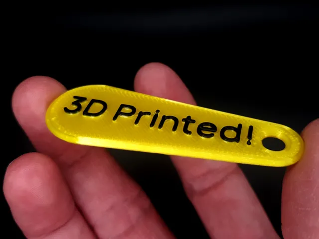 Label '3D Printed'
