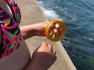 Portable hand Fishing ring (cuban YOYO) / Carrete de pesca a mano