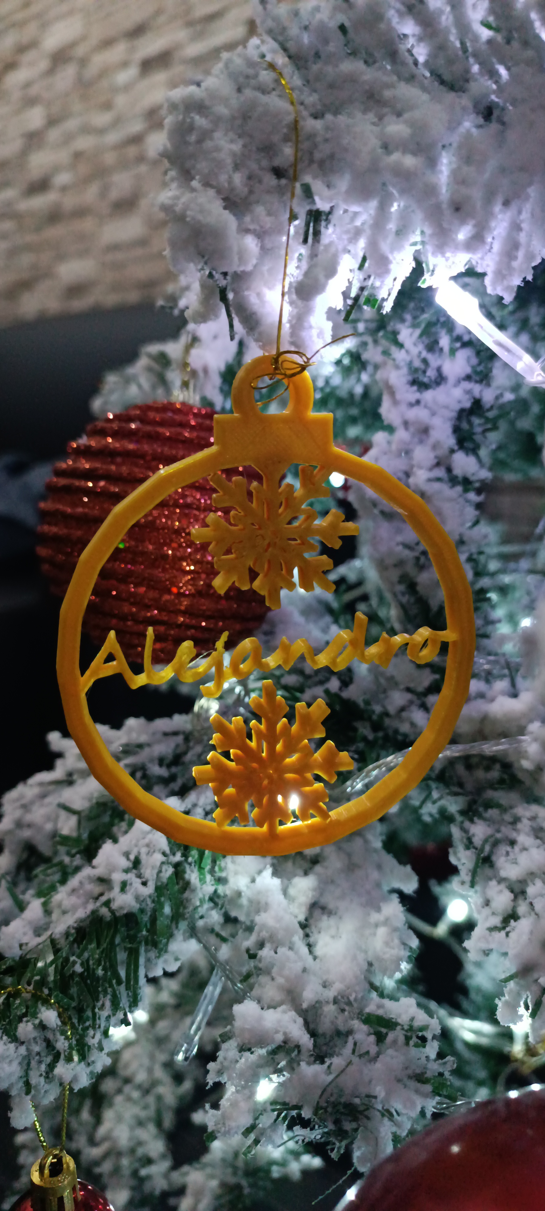 Adorno de Navidad Personalizado Alejandro