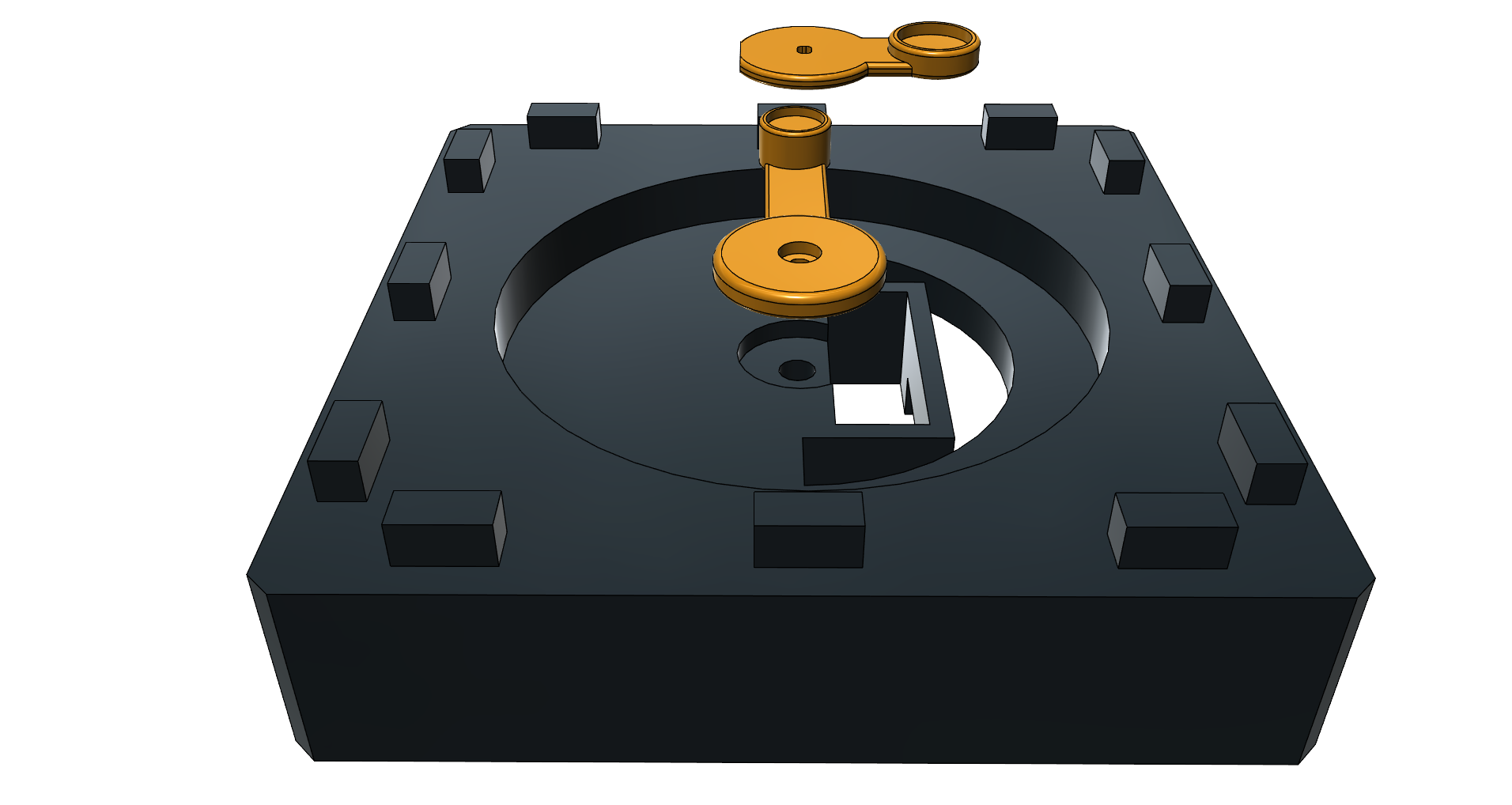 Miniatura 3 do modelo 3D The Makers Magnetic Sandy Clock