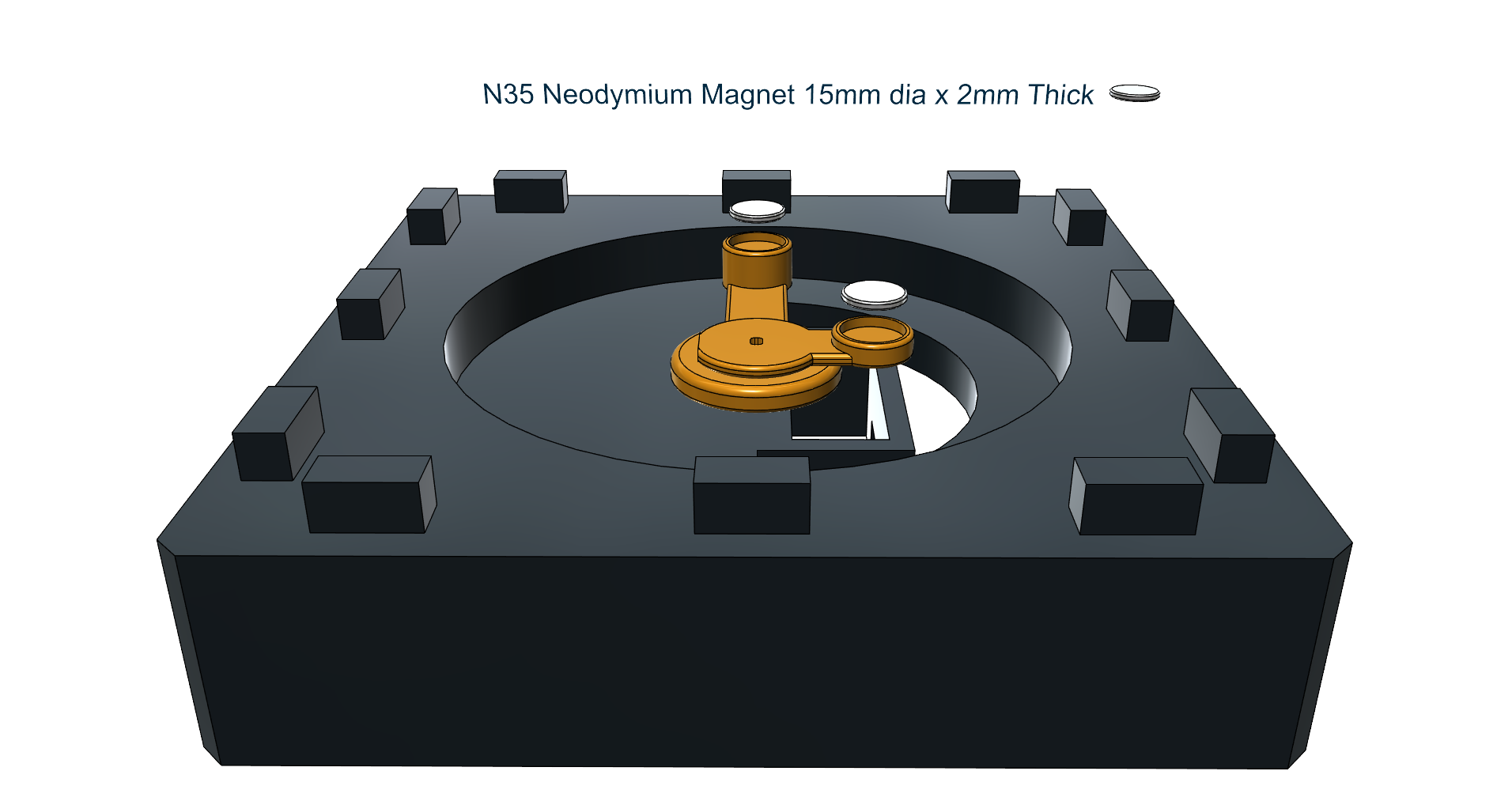 Miniatura 4 do modelo 3D The Makers Magnetic Sandy Clock