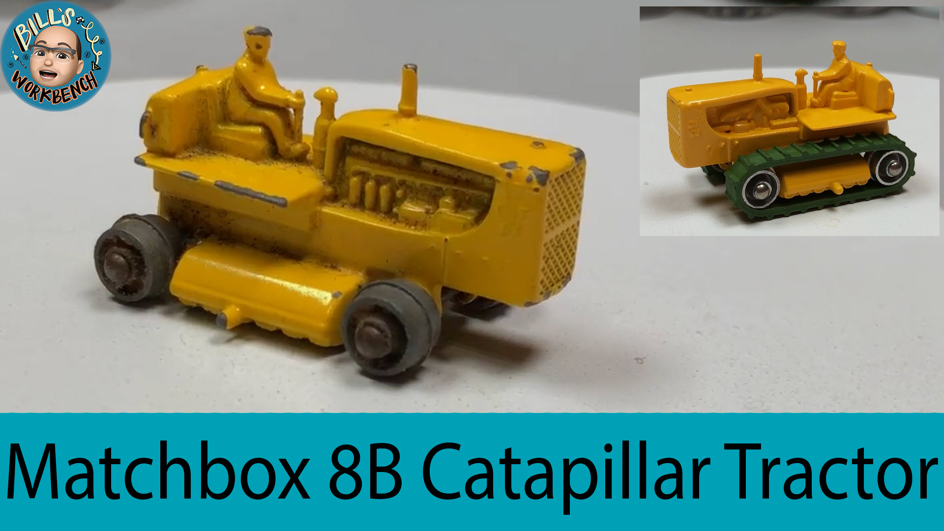 Replacement tracks for a Matchbox 8B or 8A tractor