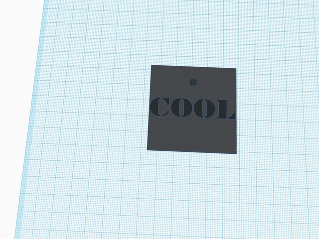 "Cool" Keychain by Meep3D