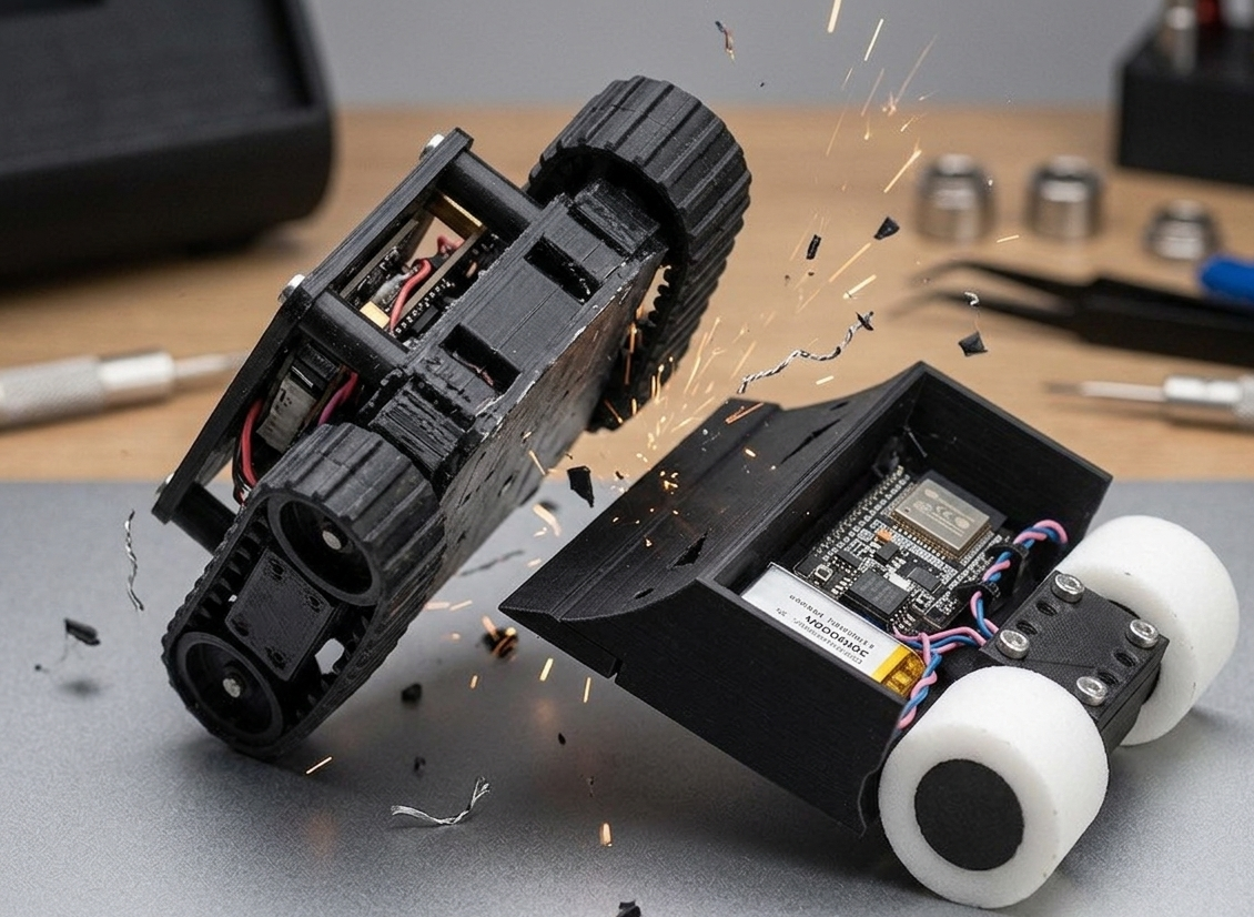 Miniatura 3 do modelo 3D robot mini sumo Competition Ready