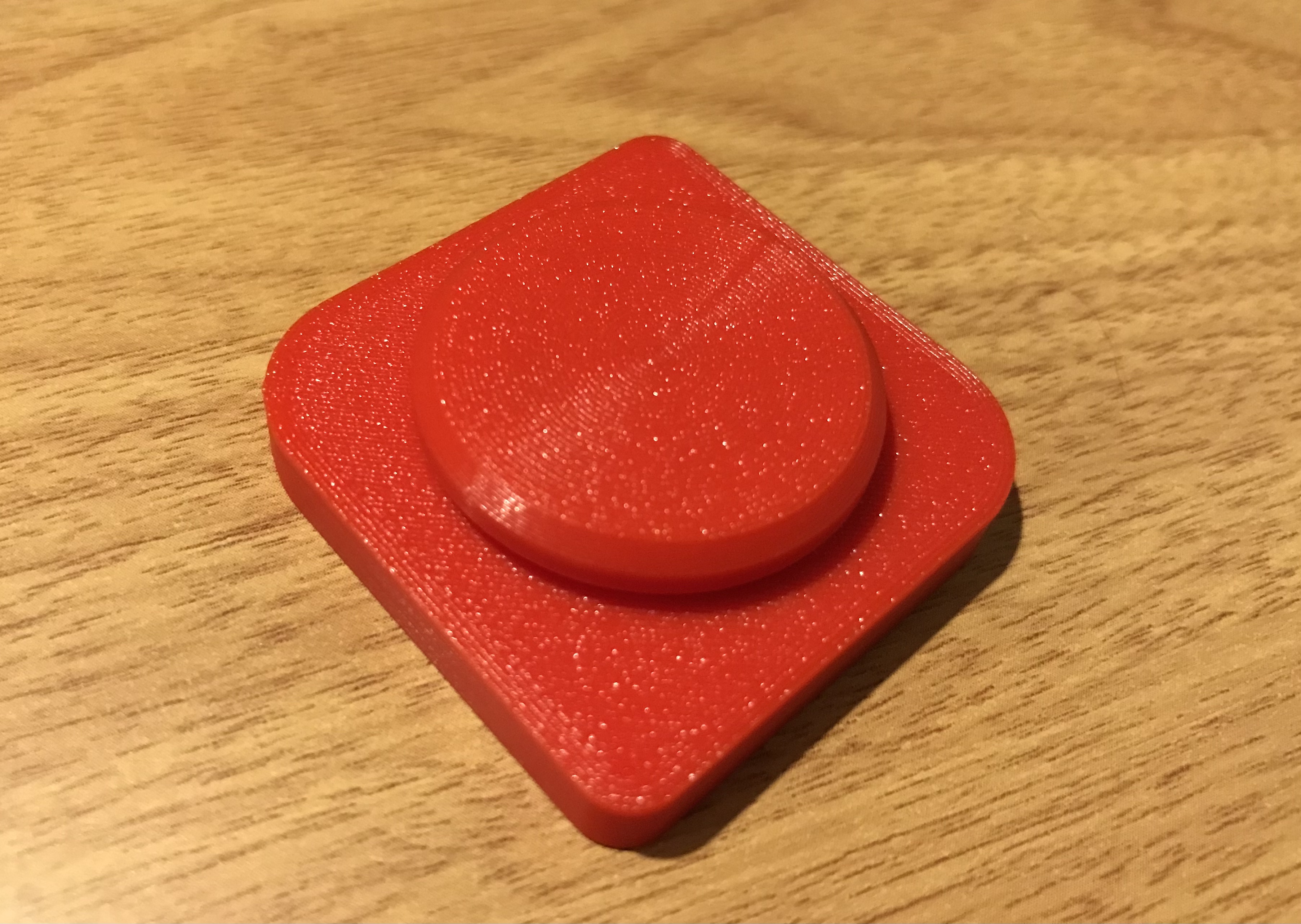 Fidget knob with soft spring