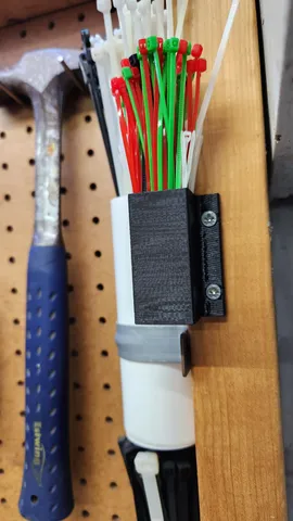 Container with vertical screw holes
