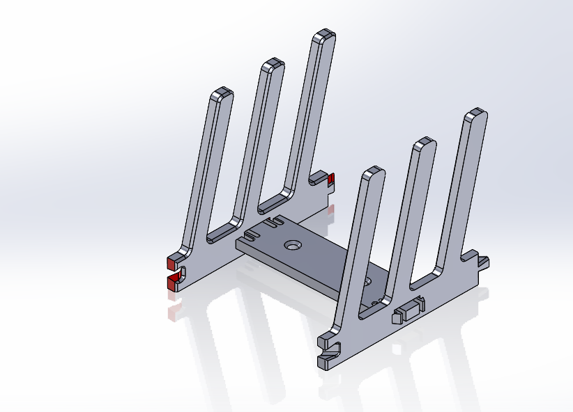 Overengineered plate rack - half size