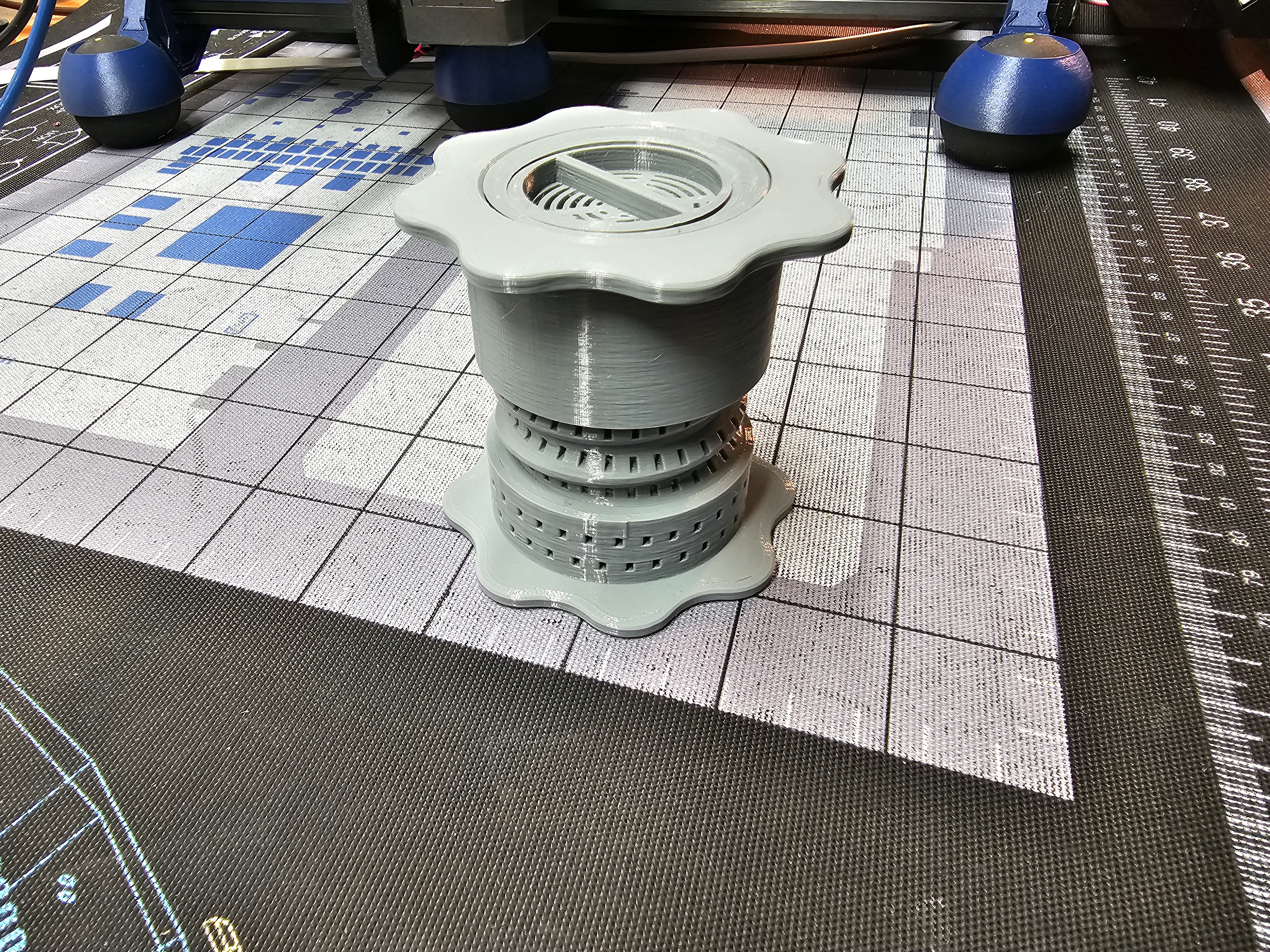 Silica Gel (desiccant) or Weight Spool Holder - Adjustable - REMIX 3D model thumbnail