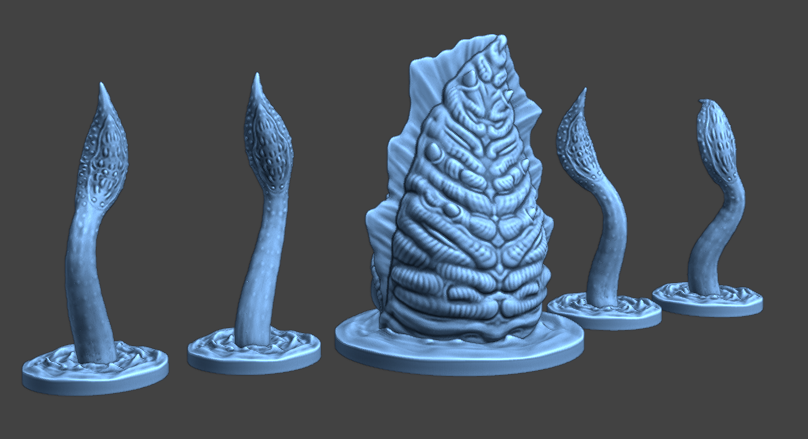 Miniatura 4 do modelo 3D Kraken + More Tentacles!