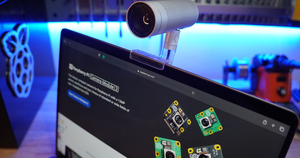 cam project using an original Apple iSight camera casing with