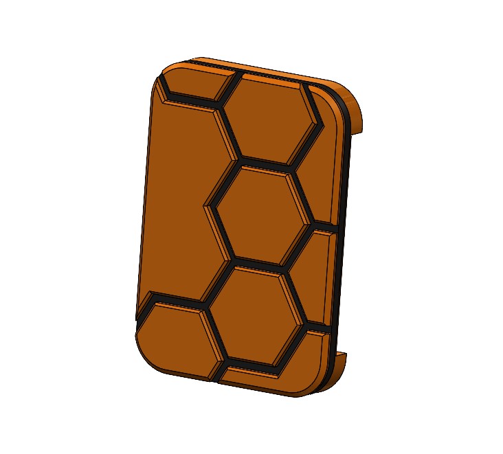 RasPi CSI Connector Box - Hex Pattern Remix
