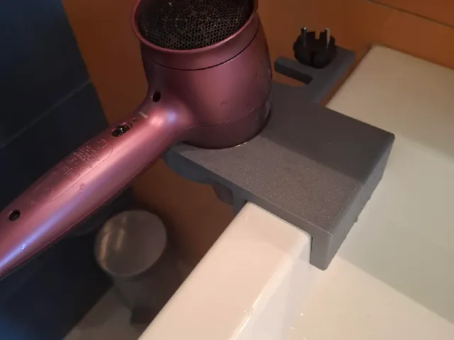 Hair dryer holder