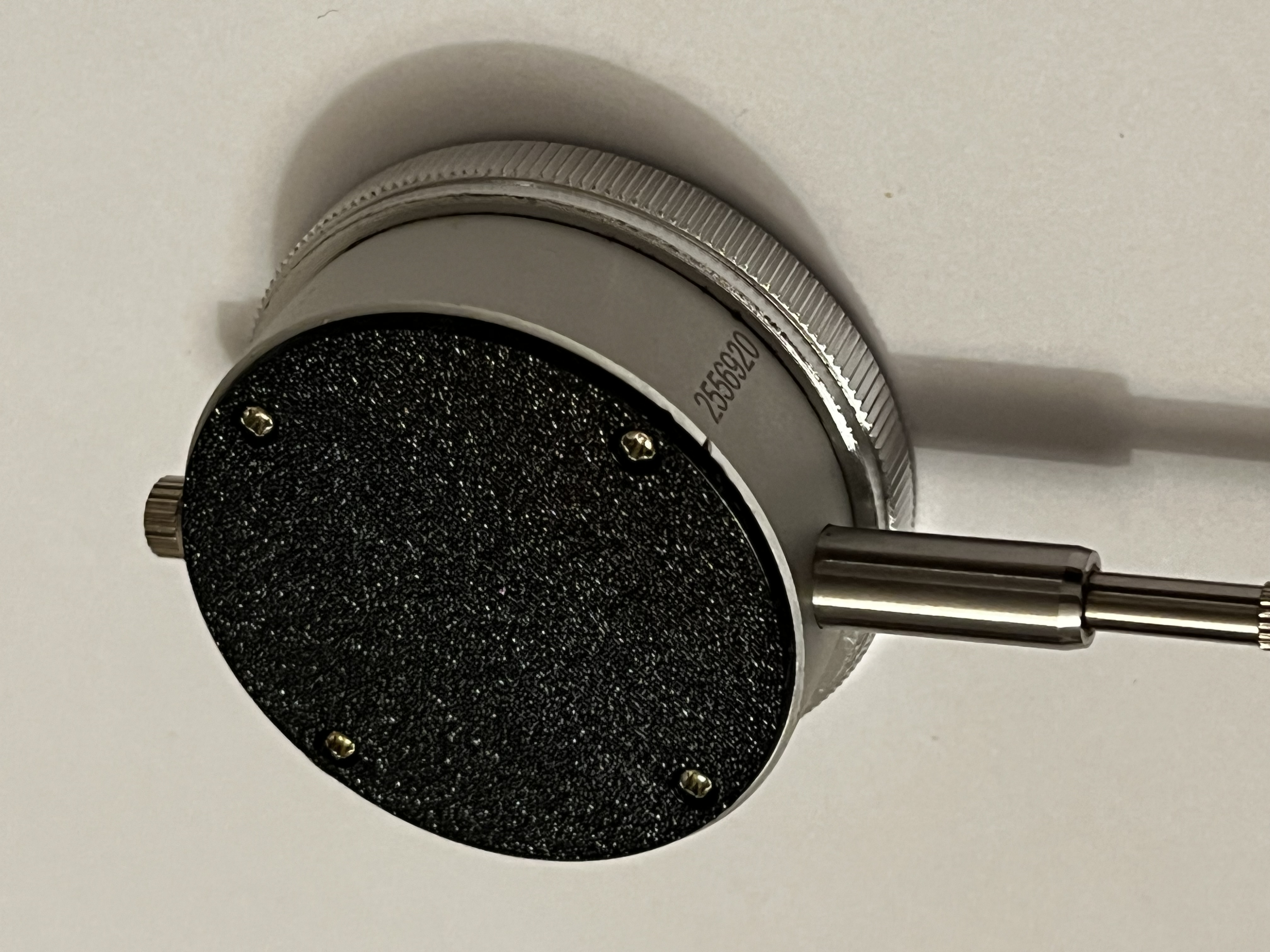 Dial Indicator flat back plate, print face down