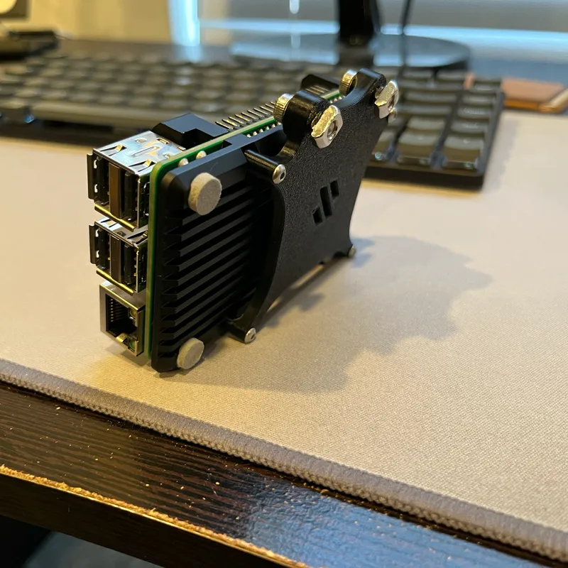 Voron Raspberry Pi bracket for GeeekPi Raspberry Pi 4 Ultra Thin ICE Tower  by Nathan, Download free STL model