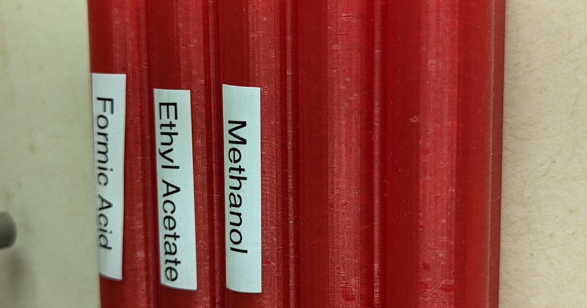 Test Tube Wall Holder & Organizer by KC Ortiz Download free STL model