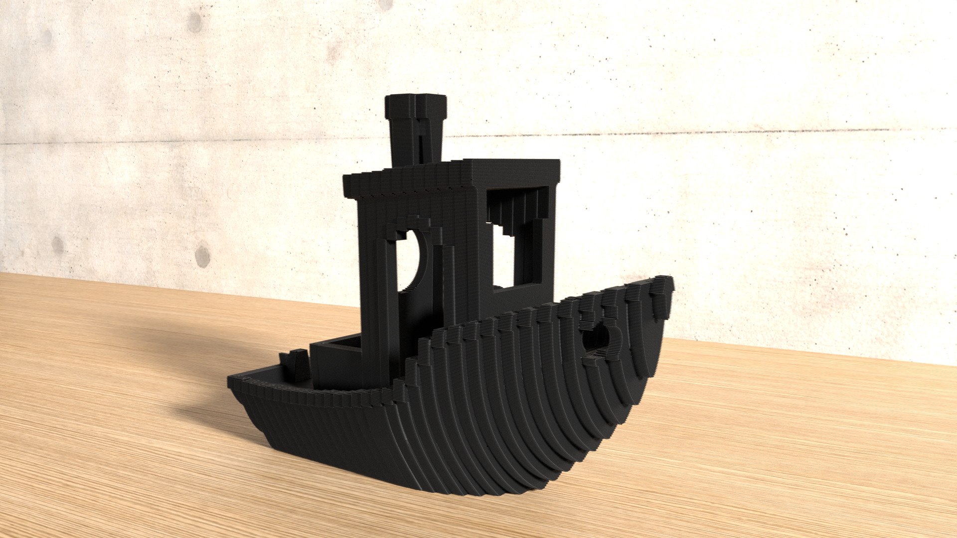 Sliced 3D Benchy