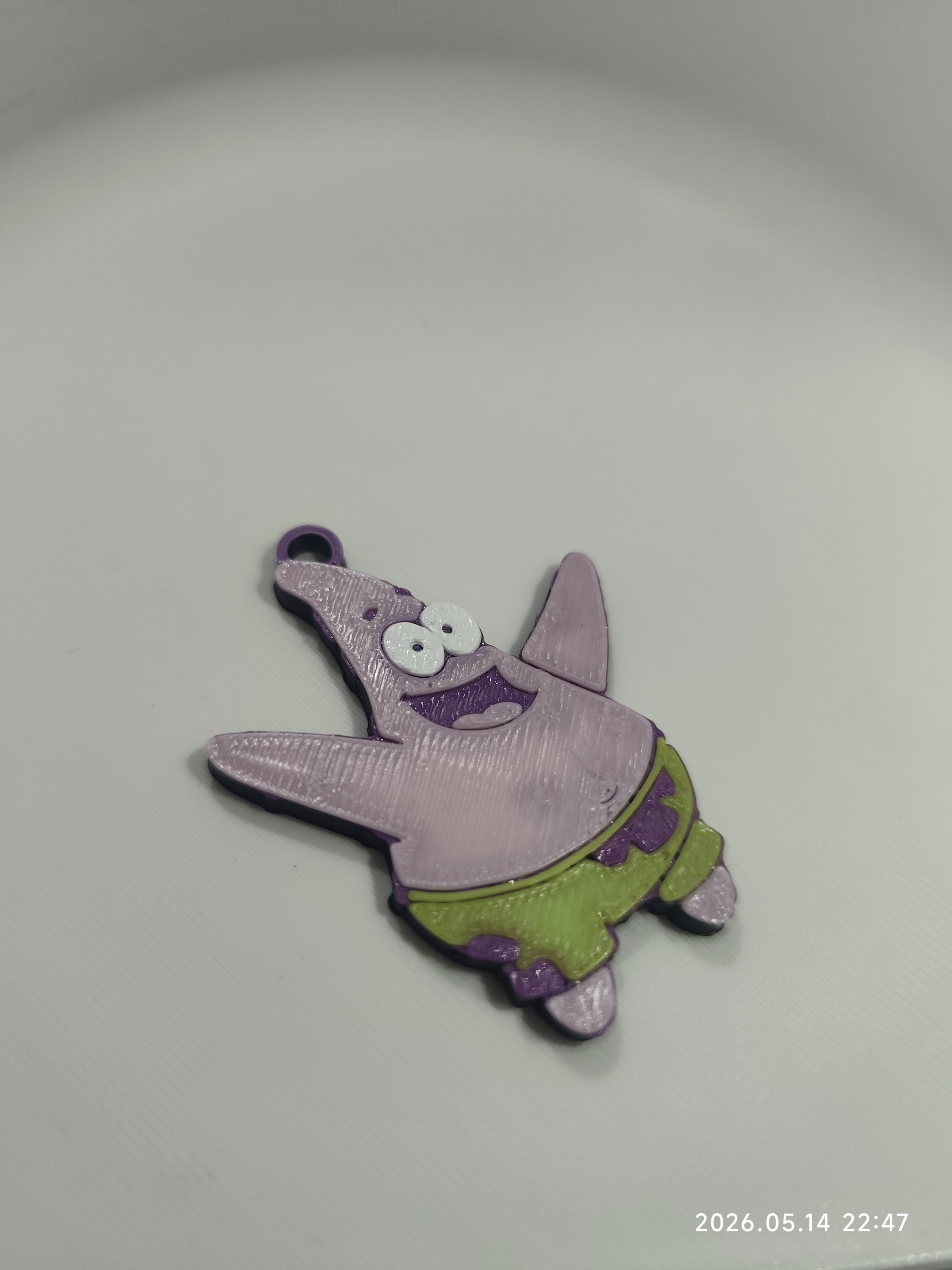 Patrick / SpongeBob keychain