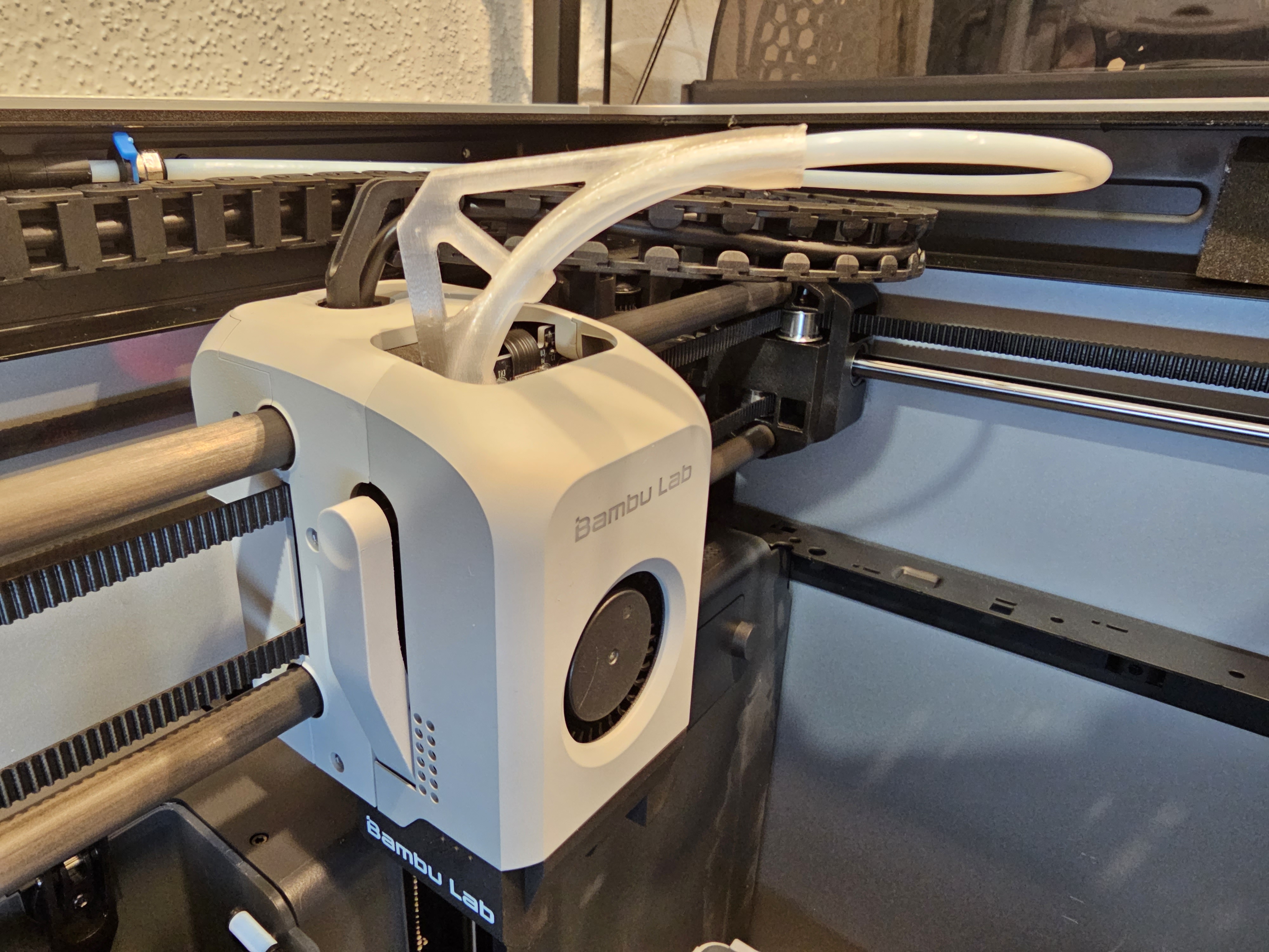 PTFE Guide Extruder Bambu X1 Carbon no collision