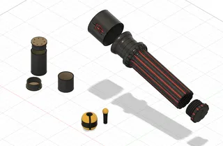 STL file Hobo Reel Survival Fishing Kit 🎣・3D print model to