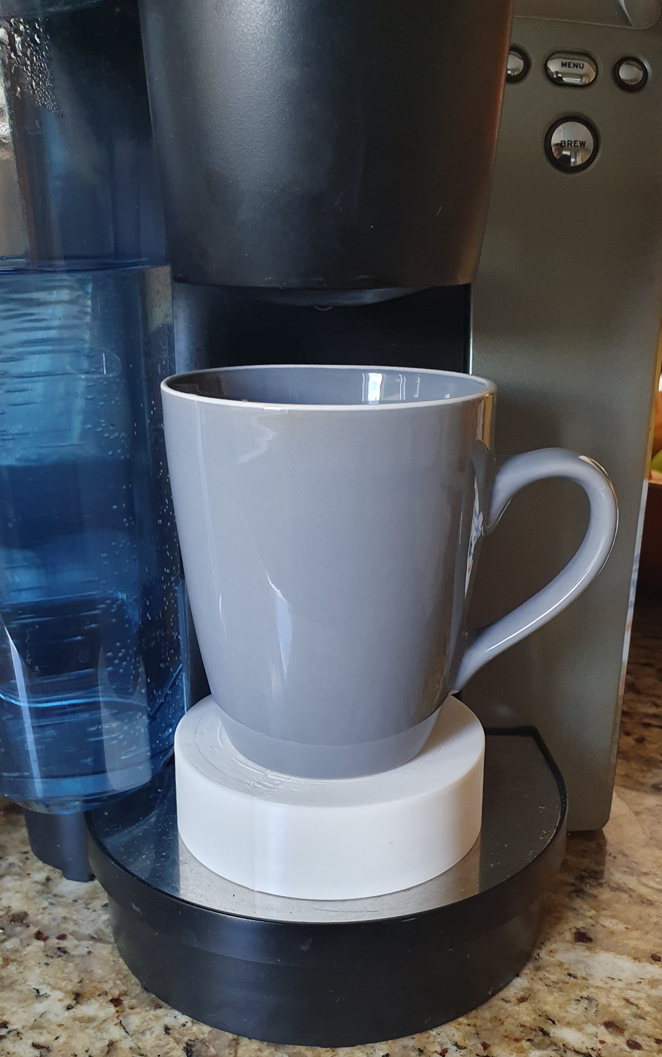 Simple Mug Riser With Drip Hole Universal Fit 30mm High by