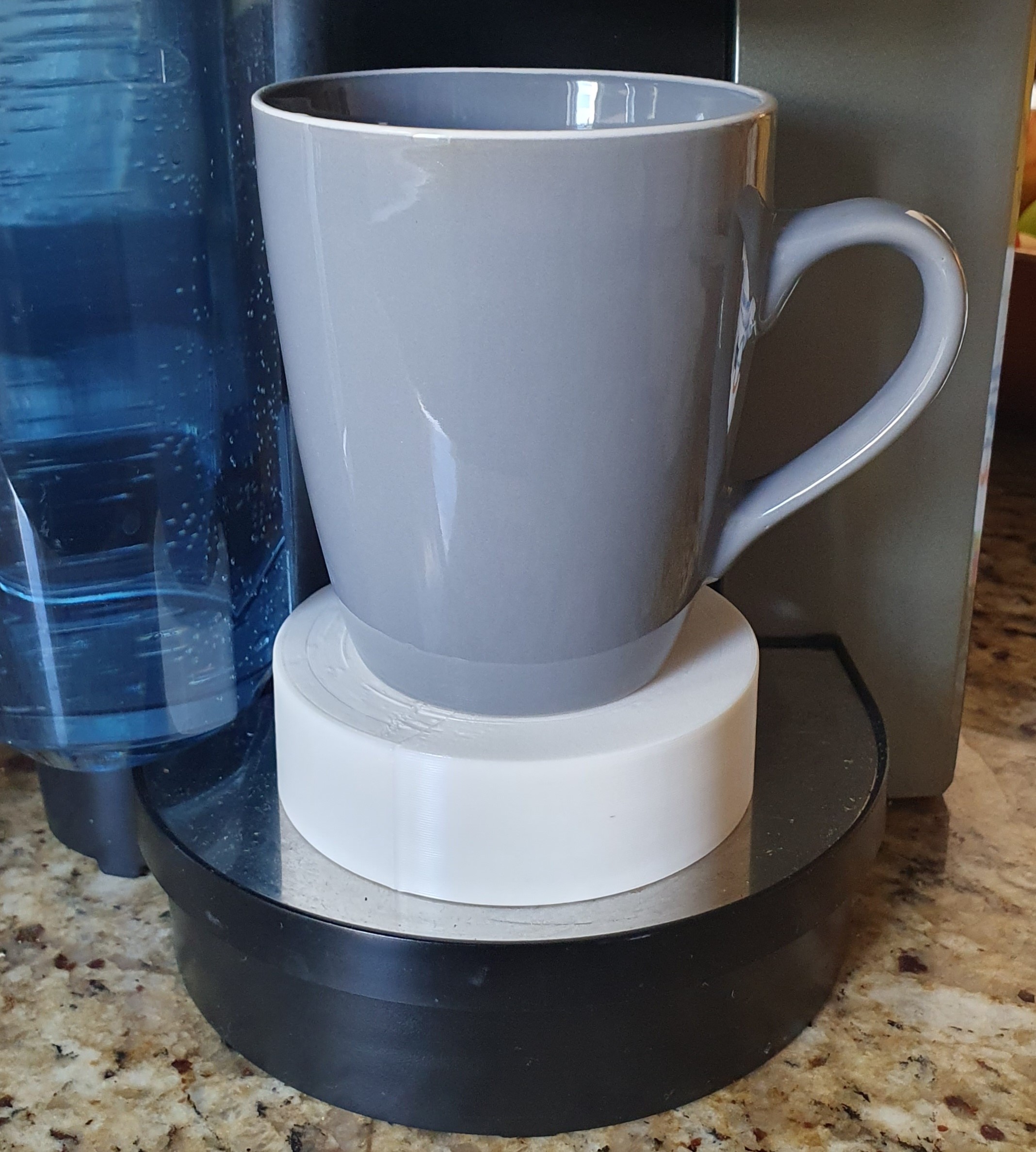 Simple Mug Riser With Drip Hole Universal Fit 30mm High by