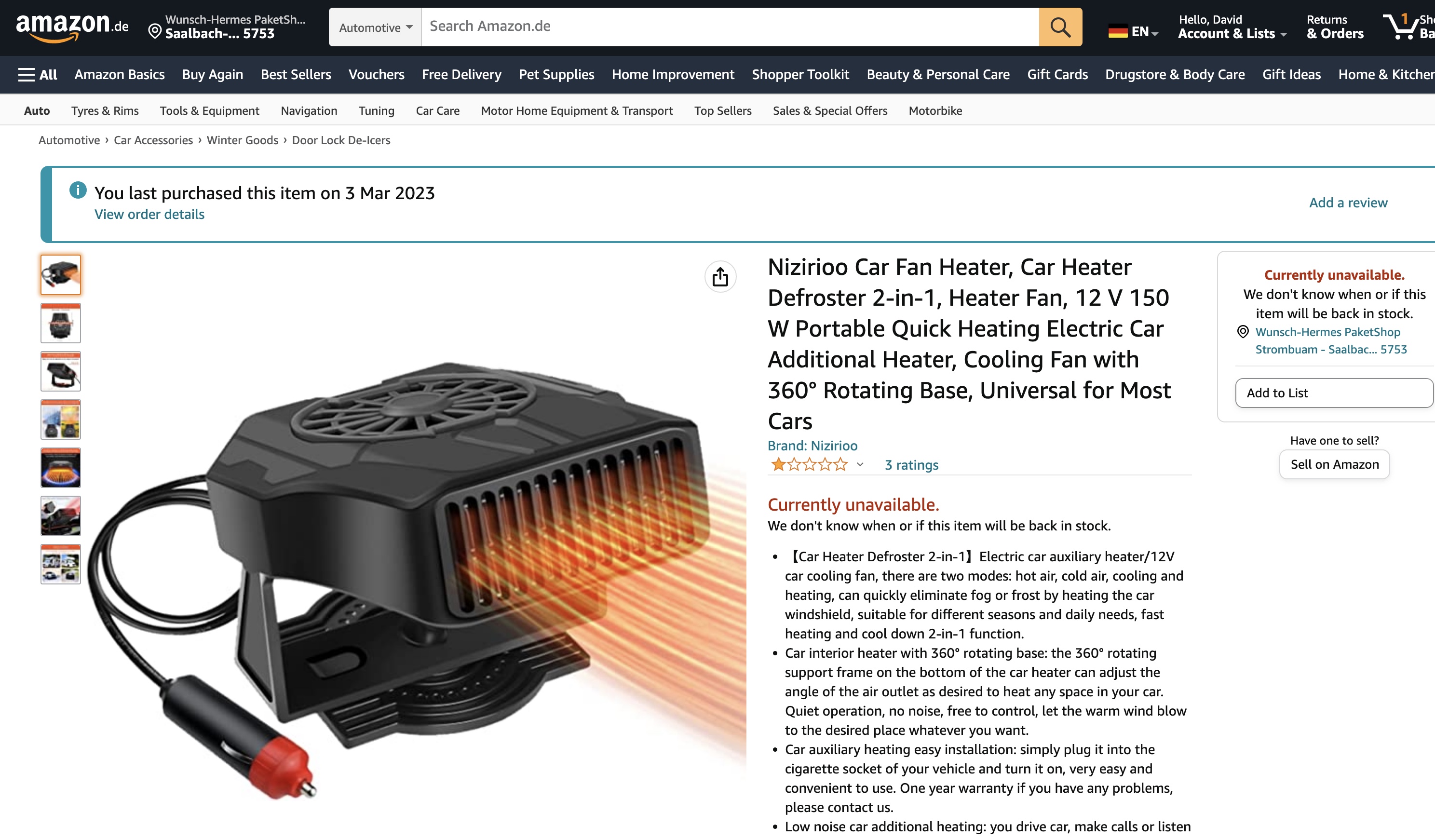 Ski boot warmer with 12V car plug by duelago Download free STL model