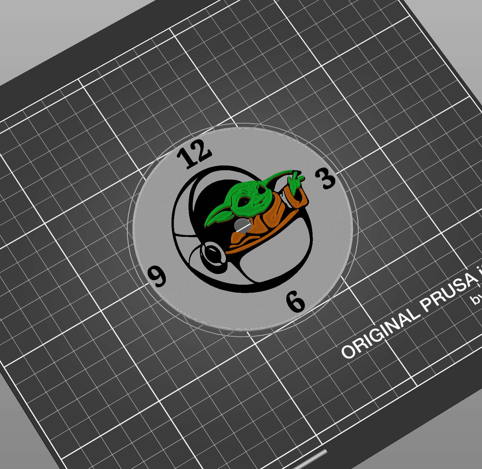 Grogu (a.k.a. Baby Yoda) clock by Jake Download free STL model