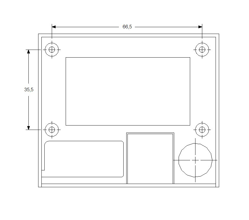 Component Tester Case For 66.5mm X 35.5mm Pcb Holes By Alexan_e ...