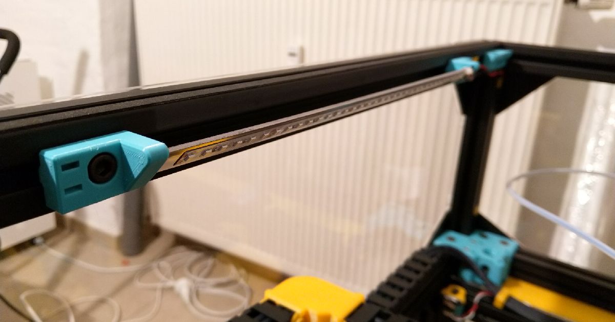 Simple LED Strip Mount With Variable Length For RatRig VCore 3 Pro Simple LED Strip Mount With Variable Length For RatRig VCore 3 Pro