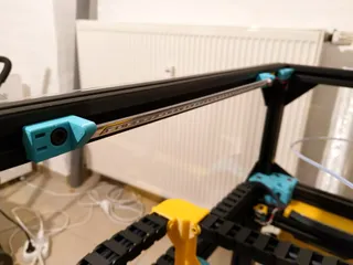 Simple LED Strip Mount with variable length for RatRig VCore 3 Pro  (Enclosure) / 3030 Extrusion by boinappi, Download free STL model