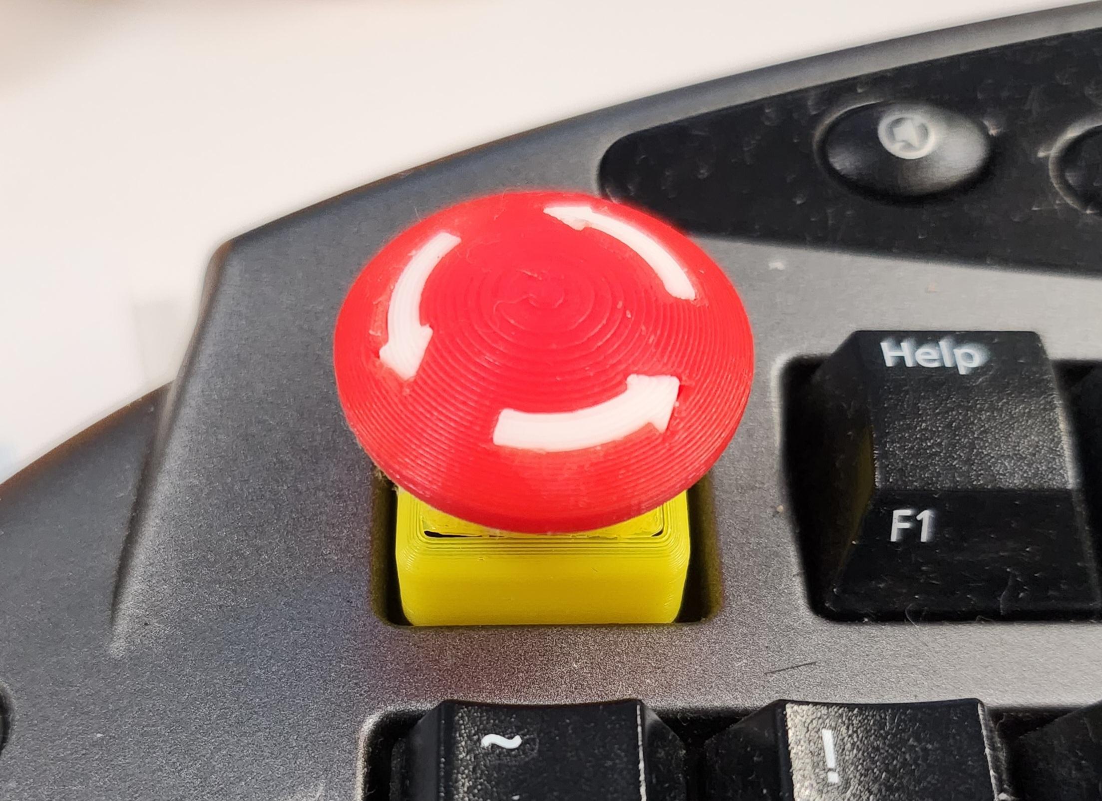 E-Stop Key Cap for Microsoft Comfort Keyboard 1.0A