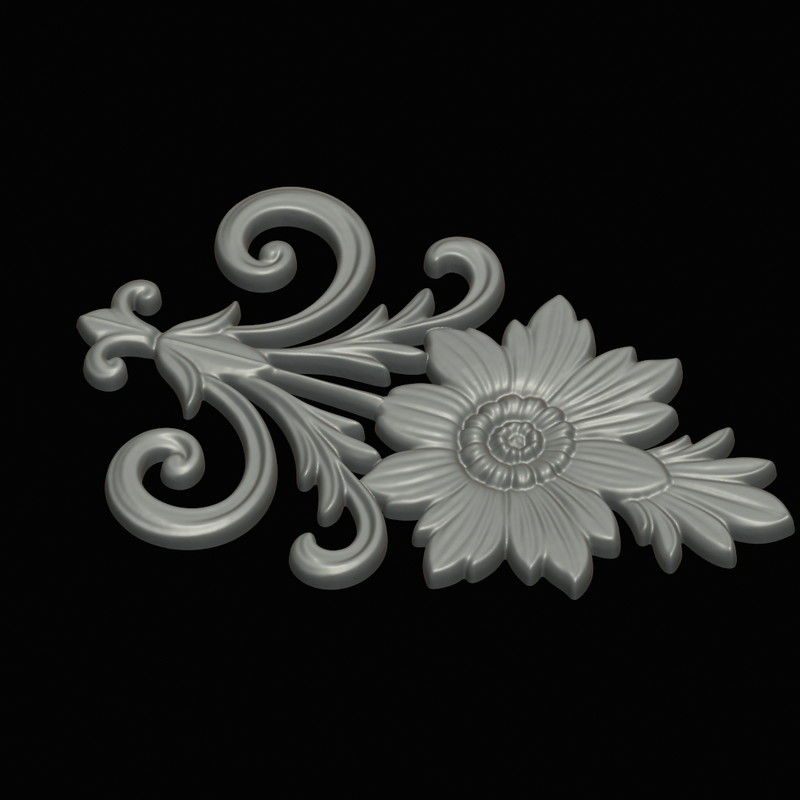 relief flower 4 symbol model by Artman | Download free STL model ...
