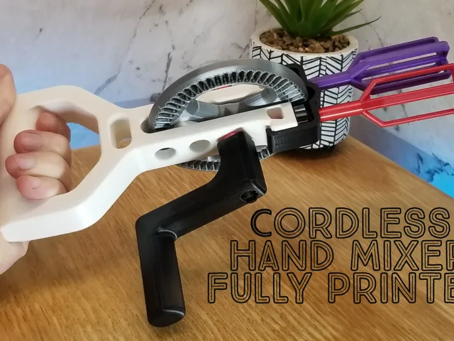 Mechanical Hand Mixer - Fully Printed & Wireless!