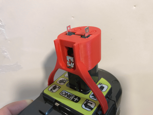 Ryobi 18V Battery Mini Clip with Lock for DIY Projects