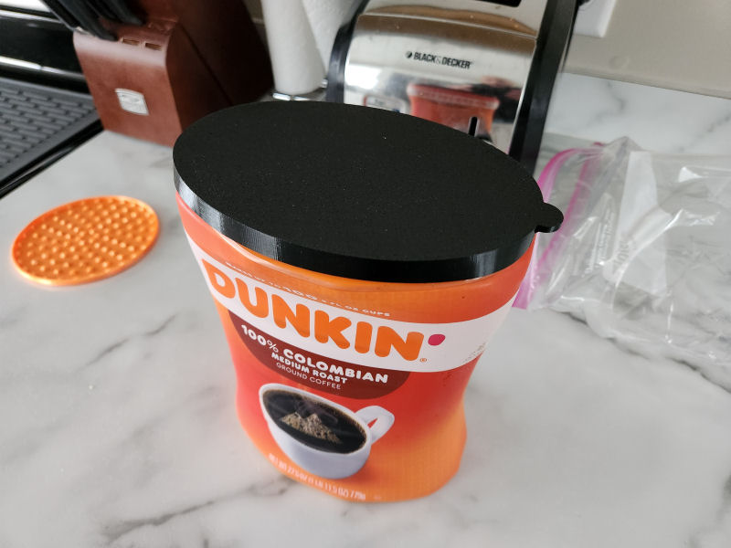 Dunkin Ground Coffee 27.5 oz Container Lid by Blake Haas Download