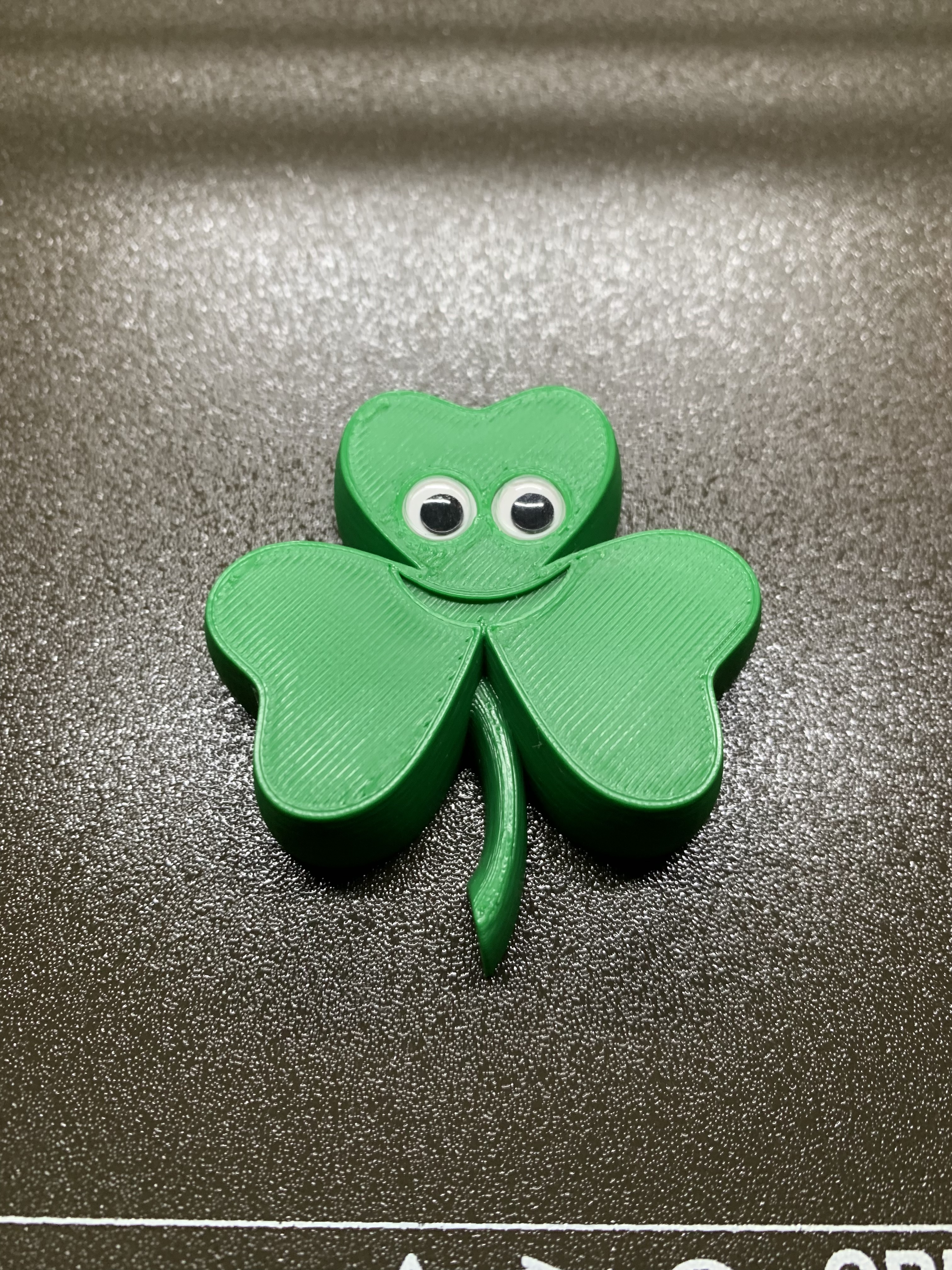 Googly Eyes Shamrock Magnet