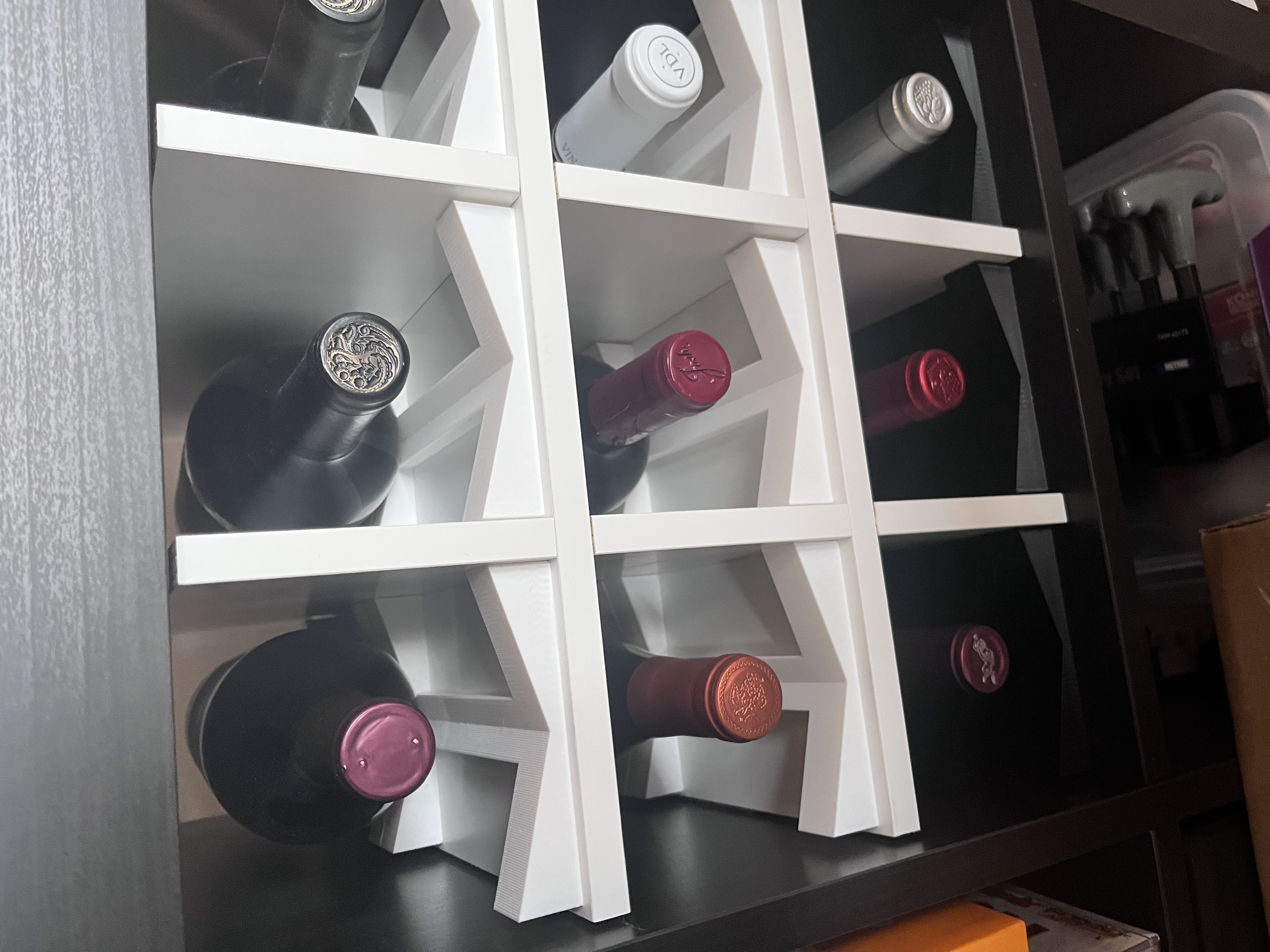 Wine Bottle Cradle for IKEA Kallax Shelf
