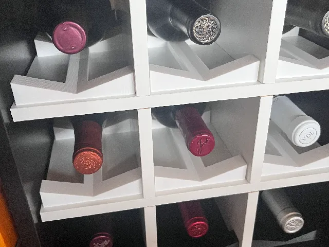Wine Bottle Cradle for IKEA Kallax Shelf