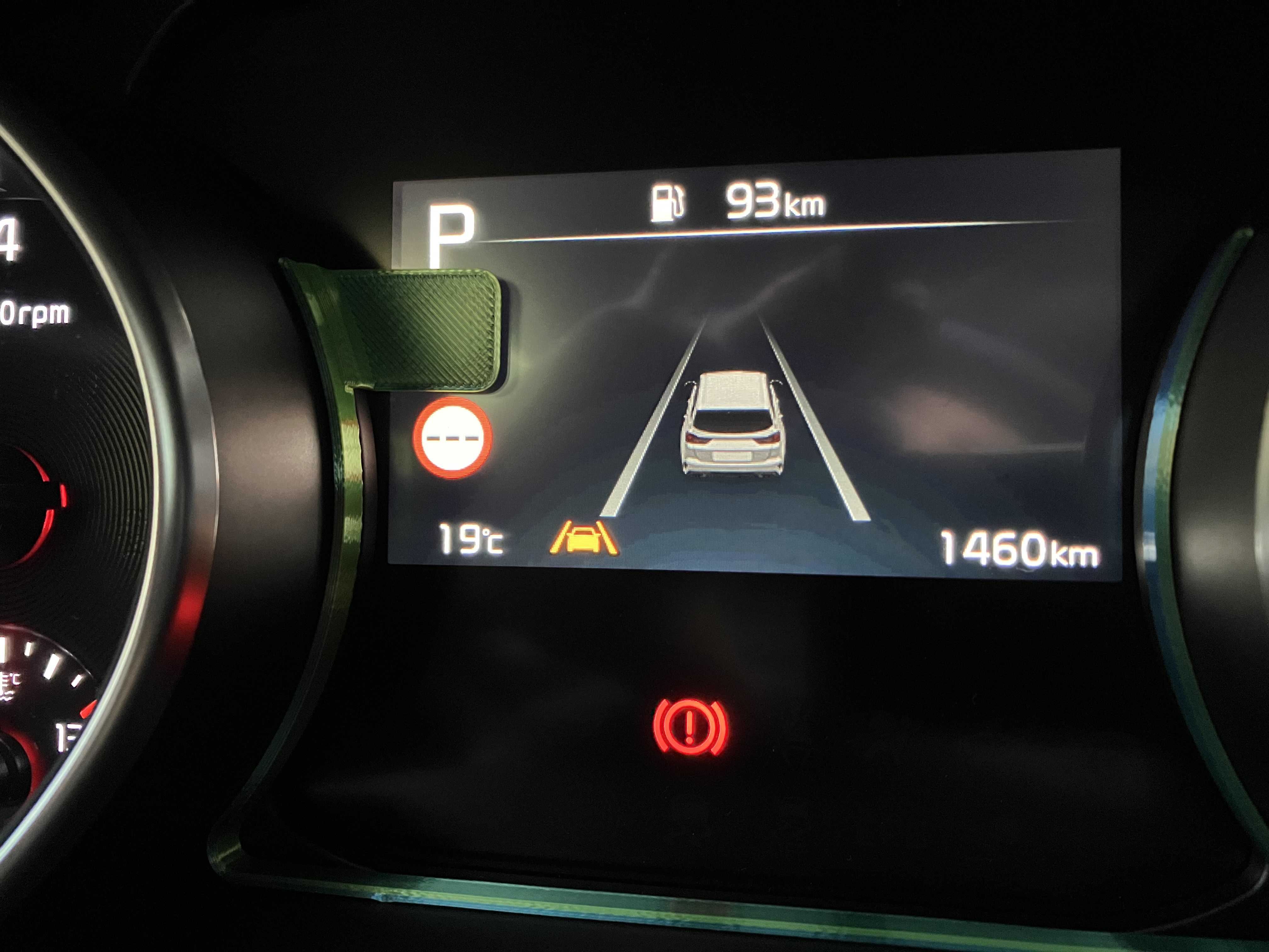 KIA ceed road sign recognition disabler