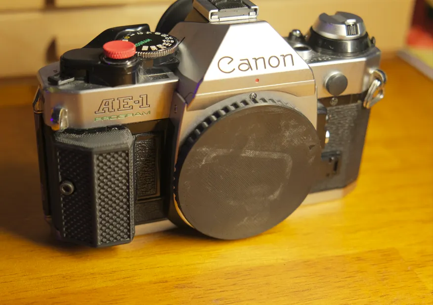 Canon AE-1 Program Textured Grip by Neumo | Download free STL