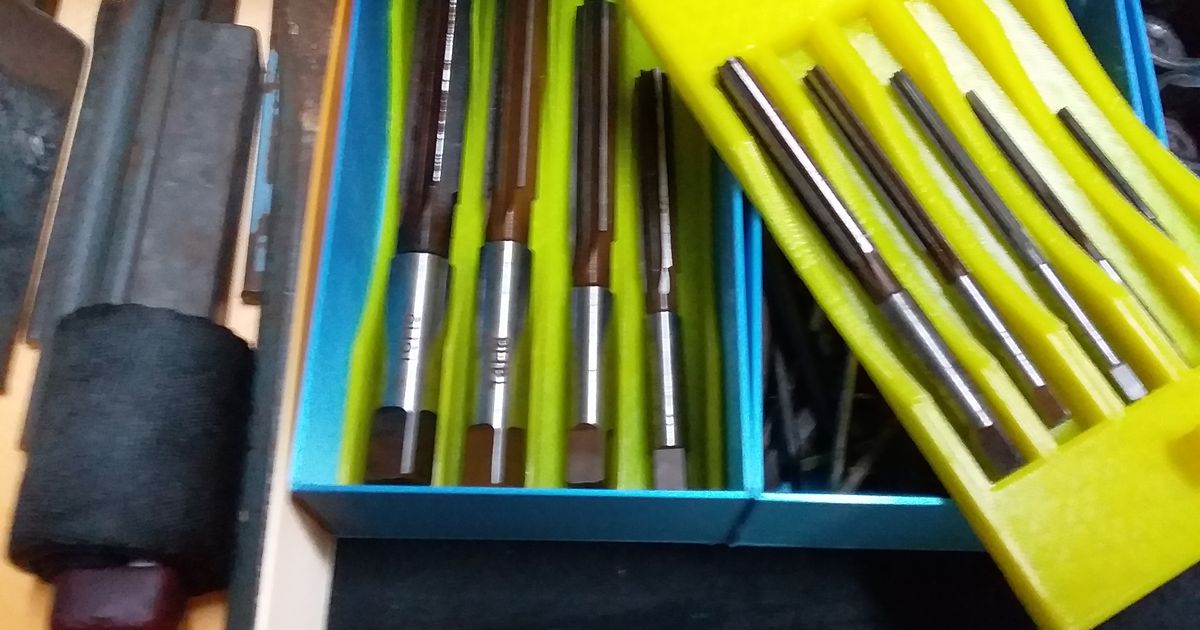 Reamer Tray Tool Drawer Insert by Mark Download free STL model