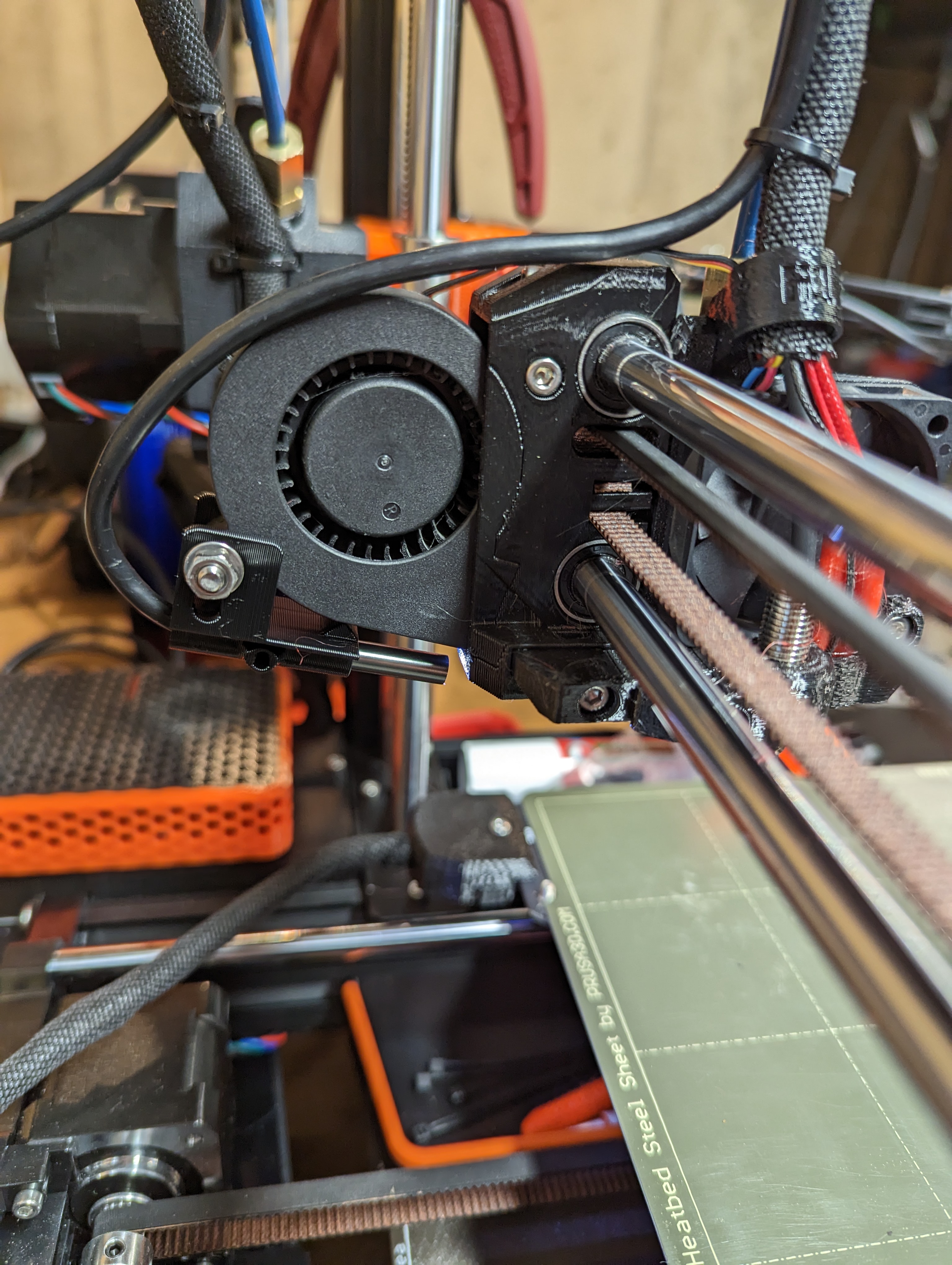 Nozzle Camera with less movement (5.5mm endoscope) Mount for Prusa Mini