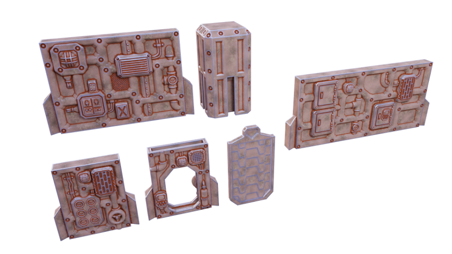 Space dwarf starship walls Free sample 1