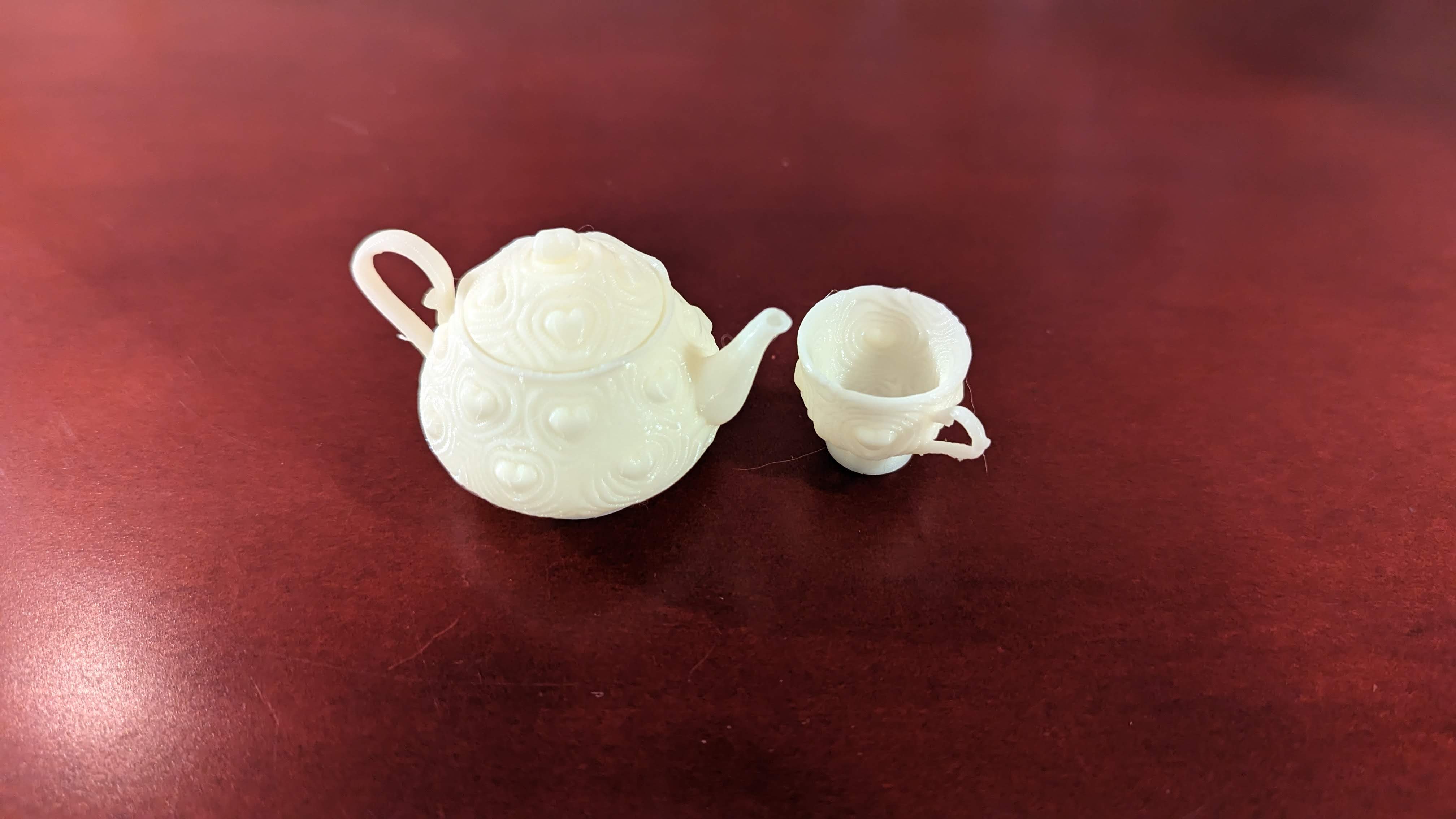 Heartbeat Tea Set by DaveMakesStuff on Thingiverse