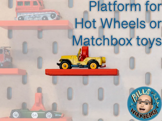 Hot Wheels or Matchbox platform for you IKEA Skadis pegboard