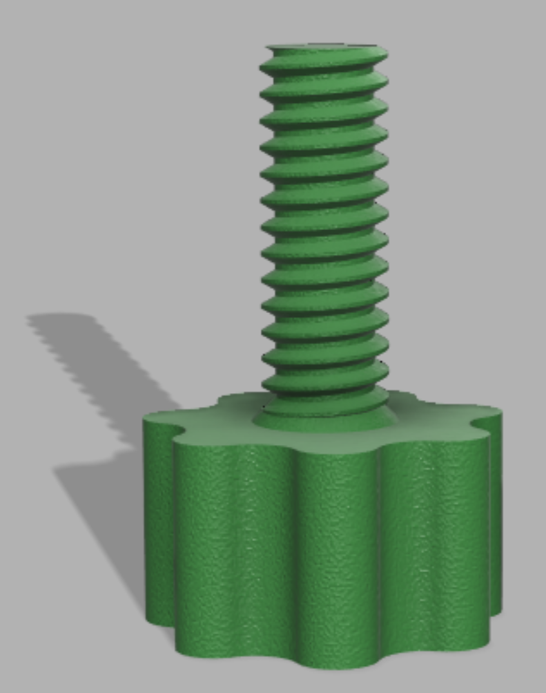 1/4" 20 tripod threaded screw by h0rsty Download free STL model