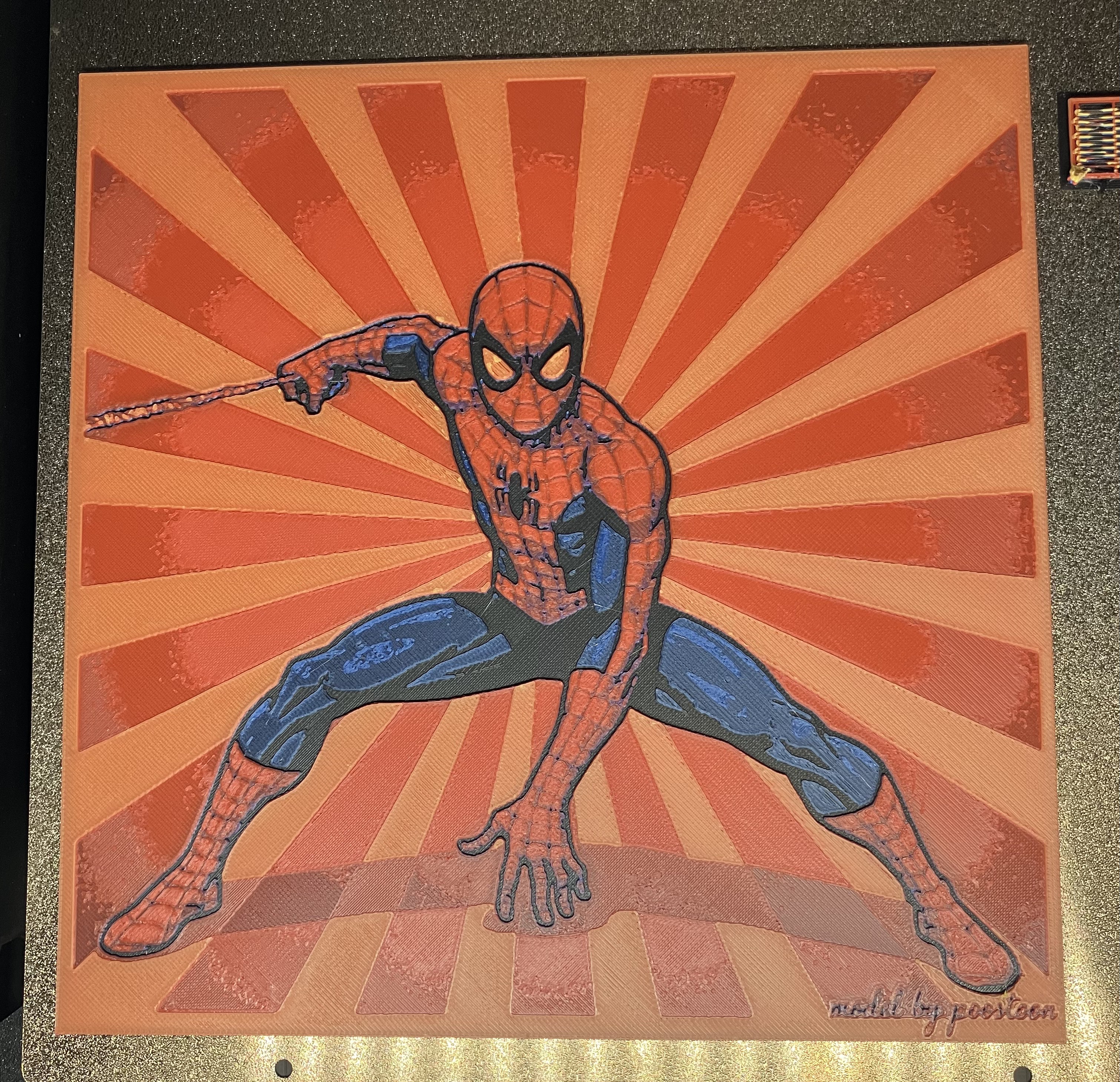 Spider-Man fun art poster 20x20 cm
